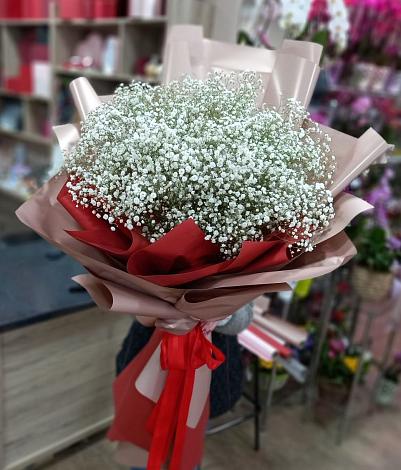 Букет цветов из: Гипсофила в Зетеречный