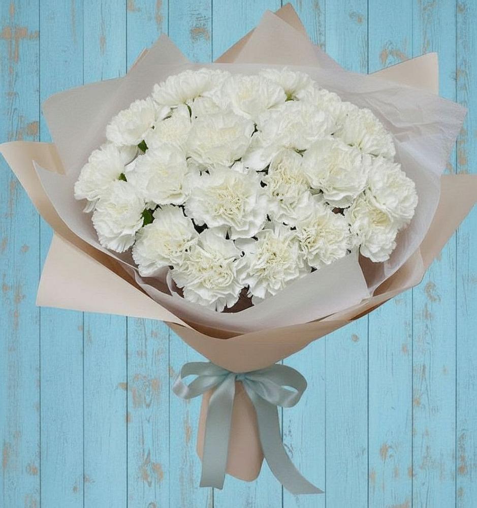 Букет цветов из: Гвоздики в Зетеречный