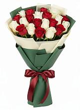 Букет Микс из красных и белых роз #REPLACE_PRED# Зетеречный