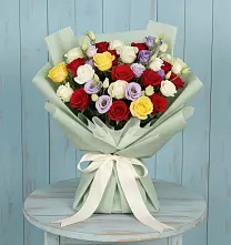 Букет цветов из:  Розы #REPLACE_PRED# Зетеречный