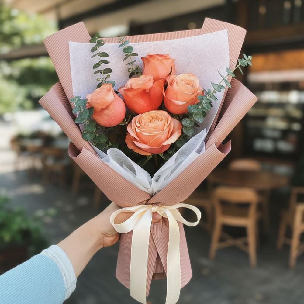 Букет цветов из: Розы в Зетеречный