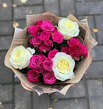 Букет цветов из:  Розы #REPLACE_PRED# Зетеречный
