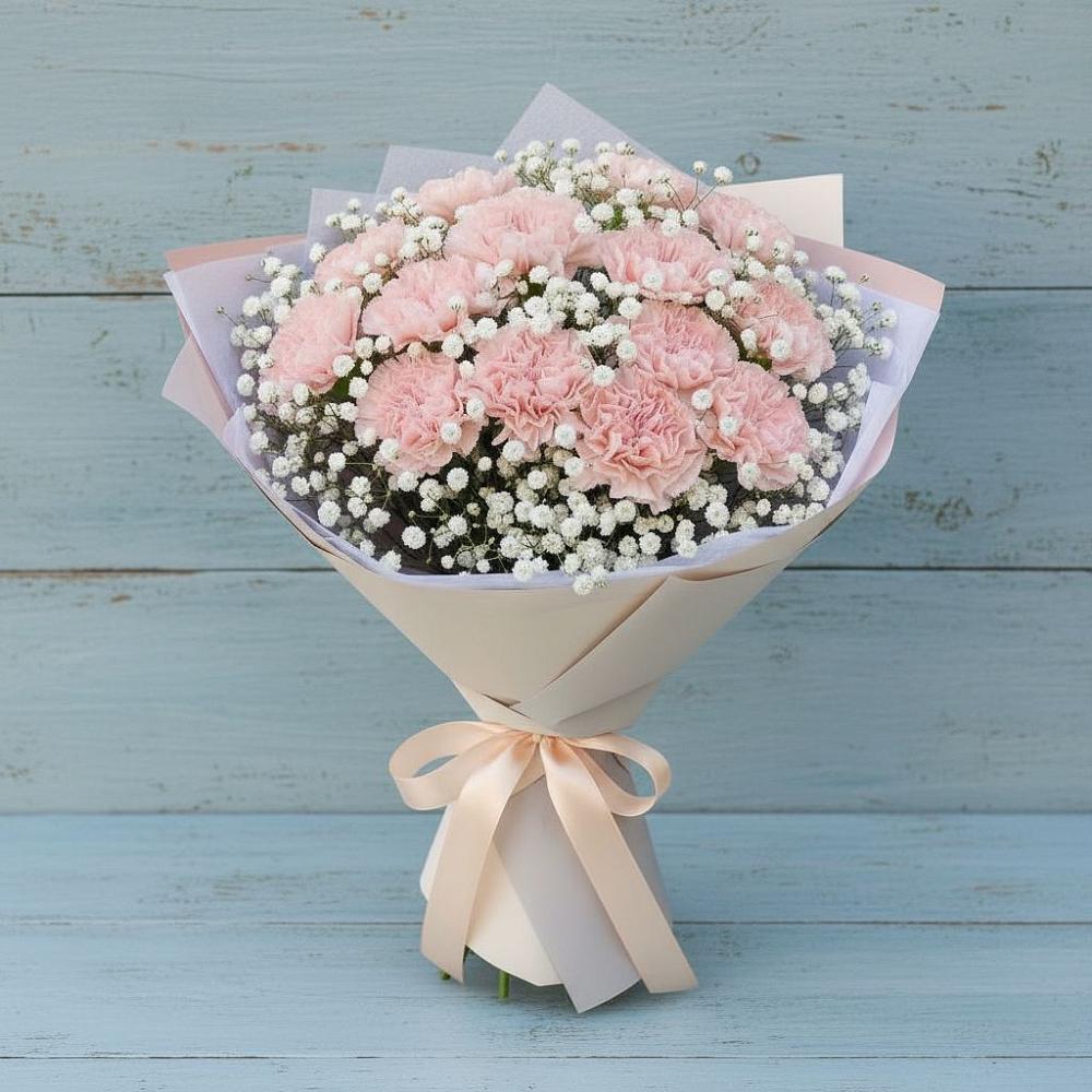 Букет цветов из: Гвоздики в Зетеречный