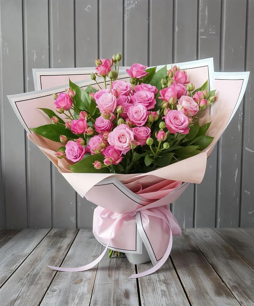 Букет Розовый кустик в Зетеречный