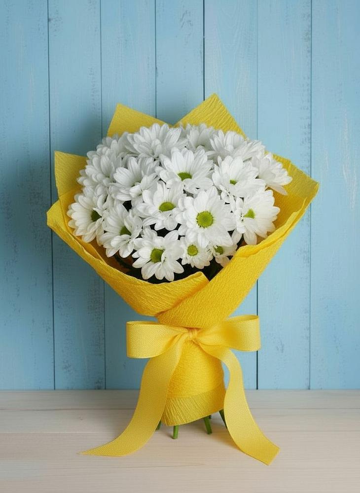 Букет цветов из: Хризантемы в Зетеречный