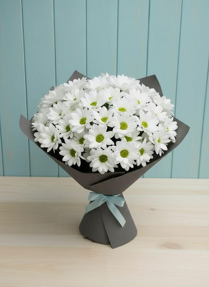 Букет цветов из: Хризантемы в Зетеречный