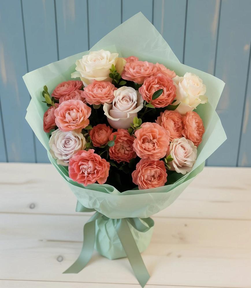 Букет цветов из: Розы в Зетеречный