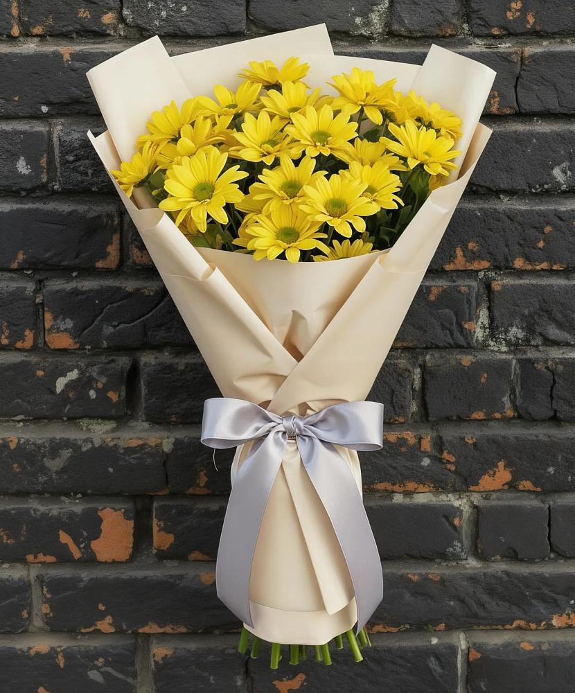 Букет цветов из: Хризантемы в Зетеречный