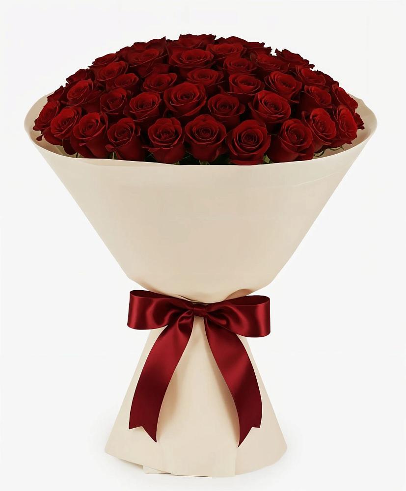 Букет 101 Бордовая роза Блэк Бакарра в Зетеречный