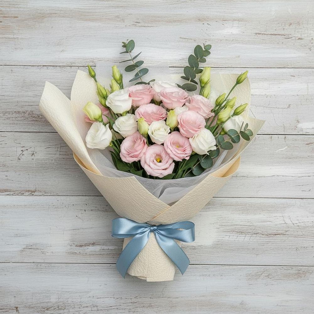 Букет цветов из: Лизиантусы в Зетеречный